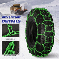 Cadenas para Neumáticos de Alta Resistencia SMART T, Cadenas de Tracción de Acero Aleado con Barra Transversal de Enlace Giratorio para Tractor, Camión, SUV, ATV, Nieve y Hielo