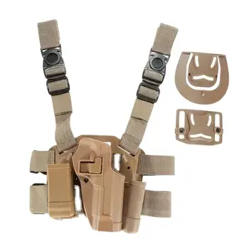 Factory hot sale adjustable outdoor tactical thigh gun holster