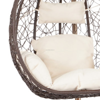Chaise Egg en vrac Meubles d'intérieur en rotin Chaise suspendue Egg Chaises de canapé en forme d'oeuf