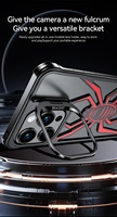 Coque de téléphone araignée en métal sans bordure pour iPhone 15 Pro Max 14 Pro 13-support d'objectif anti-chute accessoire mobile de forme spéciale