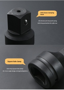 ประแจลมไฟฟ้า DIY ขนาดใหญ่ กลาง เล็ก ข้อต่อสี่เหลี่ยม แกนเชื่อมต่อขนาดแปรผัน ปลอกหุ้มปืนลม ชุดแปลง - Product Image 3