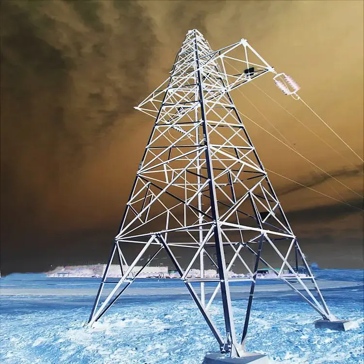 Made In China Design High Transmission Steel Tower Steel Lattice 4 Legged Steel Tower