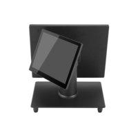 Système de point de vente à double écran 15 pouces + 9,7 pouces, écran tactile capacitif, caisse enregistreuse, système d'exploitation Windows, avec 3 ans de garantie