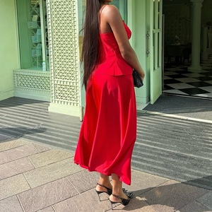 <b>Sexy</b> Strappy Halter Top High Waisted Half Skirt Women's 2 Piece <b>Set</b> Fashion - Product Image 5