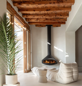 <span class=keywords><strong>Chimenea</strong></span> suspendida de <span class=keywords><strong>bioetanol</strong></span> sin humo, montada en el <span class=keywords><strong>techo</strong></span>, con fuego limpio, para proyectos de decoración de vestíbulos de hotel - Product Image 3