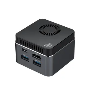 HelorPC Mini PC Computador Novo produto da fábrica J4125 quad-core computador desktop DDR4 Tipo-C mini PC embutido