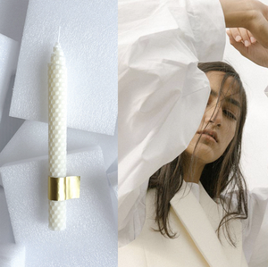 Bougies en cire d'abeille pour famille, à cône, sans fumée pour dîner d'église - Product Image 2