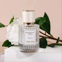 Flacon de parfum en verre transparent de luxe personnalisé avec pompe pulvérisatrice, vide, 30ml 50ml 100ml, emballage en boîte