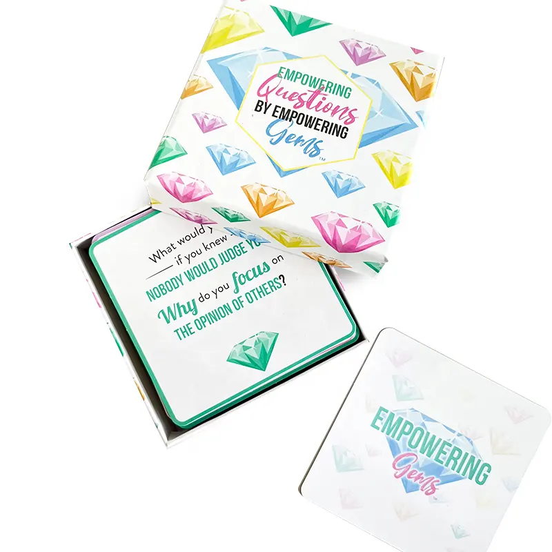 사용자 정의 하이 퀄리티 도매 인쇄 디자인 성인 음주 놀이 갑판 사용자 정의 카드 게임 상자