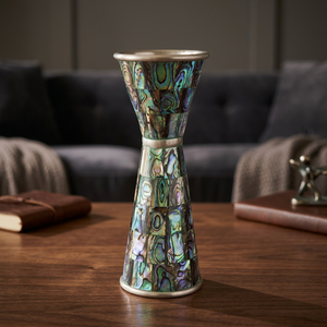 Stainless Steel Japanese Jigger With <b>Abalone</b> <b>Shell</b> Inlay - Product Image 6