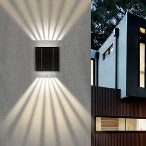Applique murale solaire étanche pour l'<span class=keywords><strong>extérieur</strong></span> avec éclairage haut et bas, projecteur super lumineux pour la cour de l'hôtel Villa - Product Image 5