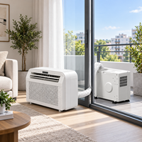 Climatiseur Portable Split Électrique Airwens 5000 BTU, Réfrigérant R290, Unité Extérieure Murale pour Balcon, Économe en Énergie