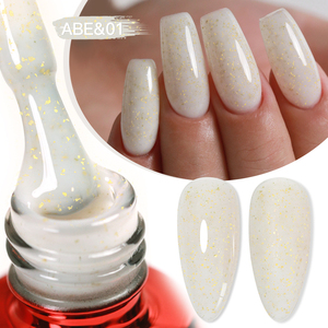 Private Label 15ml Base de goma Rosa lechoso Gel esmalte de <span class=keywords><strong>uñas</strong></span> brillo 15ml barniz semipermanente Soak Off autonivelante UV LED Gel - Product Image 2