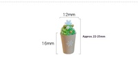 Accessoires de maison de poupée en métal de Noël, modèle miniature de décoration, échelle 1:12, couleur personnalisée, populaire sur Internet, Mocha