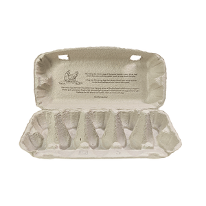Dùng Một Lần Tự Nhiên 12/15/30 Phần Bột Giấy Trứng Hộp Vỏ Sò Cho Trứng Gà - Product Image 6