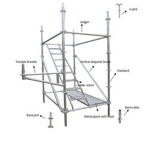 Échafaudages en acier galvanisé, système d'échafaudage en acier, échafaudage en aluminium pour la construction - Product Image 2