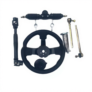 Sửa đổi Kart Bốn bánh xe điện Oliver đồ đạc chỉ đạo <span class=keywords><strong>Wheel</strong></span> 32cm chỉ đạo bánh lái Knuckle Kit hệ thống lái đầy đủ - Product Image 1
