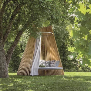 Luxe Resort tous temps plage <span class=keywords><strong>salon</strong></span> Patio extérieur auvent meubles piscine réglable loisirs lit moderne hôtel étanche Daybed - Product Image 2
