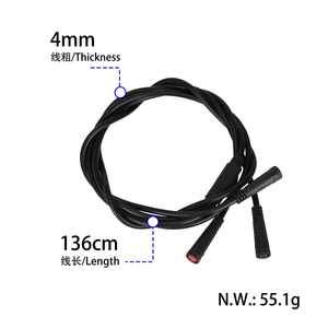 6PIN + 2PIN Kukirin G3 Pro Electric <b>Scooter</b> Controller Instrument Connection Cable 136cm Data Transmission Cable - Product Image 2