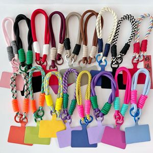 Premium Durable Nylon Phone Lanyard Wrist Strap Anti-Loss Mobile Phone Chain with Charm Preventing Phone Loss Accessory