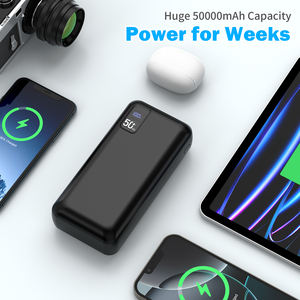 चार यूएसबी पोर्ट प्रकार सी 22.5w फास्ट चार्जिंग आउटपुट पावर बैंक 50000 साथ ओम उच्च क्षमता वाला पावर बैंक - Product Image 1