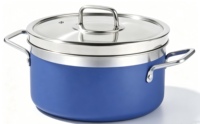 Plat de service rond coloré à trois couches en acier avec plaque en céramique pour cuisinière à induction, lampe chauffante, buffet et restauration