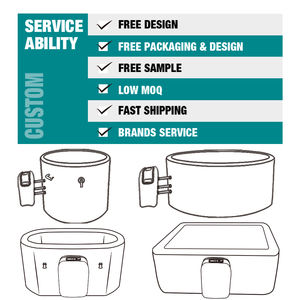 Bain à remous <span class=keywords><strong>gonflable</strong></span> rond pour une seule personne avec chauffage de massage Caractéristiques du <span class=keywords><strong>spa</strong></span> pour une utilisation intérieure et extérieure Accessoire pour baignoire à glace - Product Image 4