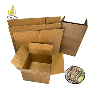 Caja <span class=keywords><strong>de</strong></span> Cartón Corrugado Encerado Tipo E con Tapa para un Embalaje Seguro <span class=keywords><strong>de</strong></span> Cangrejo Congelado, Camarones y Cortes <span class=keywords><strong>de</strong></span> Pollo, Fácil <span class=keywords><strong>de</strong></span> Abrir y Cerrar - Product Image 1