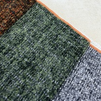 Tissu d'ameublement en chenille douce et moelleuse, antistatique, durable, luxueux, 100% polyester, pour meubles d'hôtel, textile