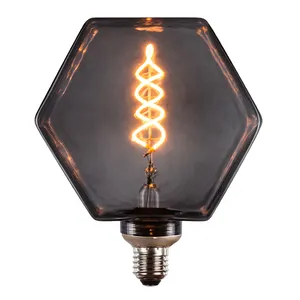 Новый продукт, светодиодная лампа E27, современная лампа Эдисона, дизайнерская гигантская мягкая нить, декоративное освещение, светодиодная лампа накаливания
