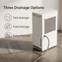Déshumidificateur Réfrigérant 20L Mode Confort pour Usage Commercial et Domestique