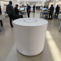 Présentoirs circulaires multifonctionnels au détail Armoires îlot multicouches et comptoirs d'accueil