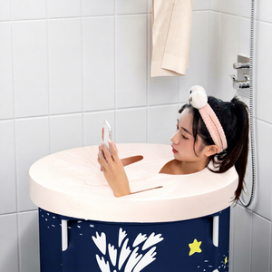 Bañera Plegable para Adultos y Niños, Bidé Doméstico con Función de Ducha, Material de Nailon - Product Image 1