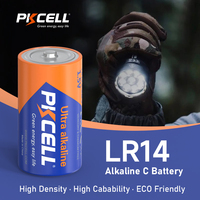 Pile alcaline sèche LR14/C ultra haute capacité 1,5 V, format C, avec gaine en aluminium, pour l'électronique grand public et les jouets