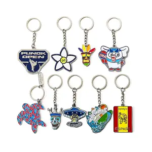 Factory Wholesale Custom Metal Key Chain 2d 3d Company Logo Letter Keychain Key Chains Keyring Custom Enamel Keychain