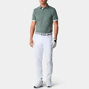 Custom Logo High Quality Polyester Spandex Men Golf Trousers Casual Slim Fit Straight Golf Pant Joggers Custom Made Men's Pant