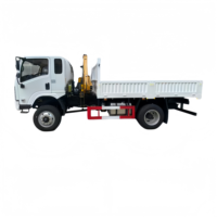Grue montée sur camion tout-terrain 4x4 personnalisée, norme Euro 2, pour opération sur le terrain