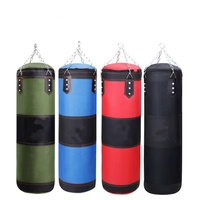 Sac de frappe de boxe vide de 60 cm pour entraînement, sac de sable lourd portable et durable pour fitness