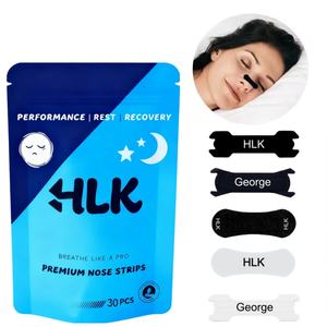 HLK CE-Geprüfte Extra Starke Wasserfeste Transparente Sport-Nasenpflaster zum Atmen und Schlafen, <span class=keywords><strong>Anti</strong></span>-Schnarch-Streifen gegen Schnarchen - Product Image 1