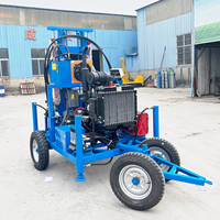 Nouvelle machine de forage de puits d'eau sur roues personnalisée 2026 de 61 CV, portative, pour des forages jusqu'à 200 m de profondeur
