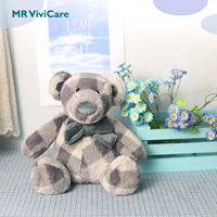 Ours en peluche gris doux 9 pouces grand animal en peluche gris pour petite amie enfants petit ami adolescents