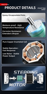 Moteur pas à pas micro 28 mm (NEMA 11) - 2 phases 4 fils, corps compact 40 mm pour imprimante 3D et machine de placement de composants SMT - Product Image 2