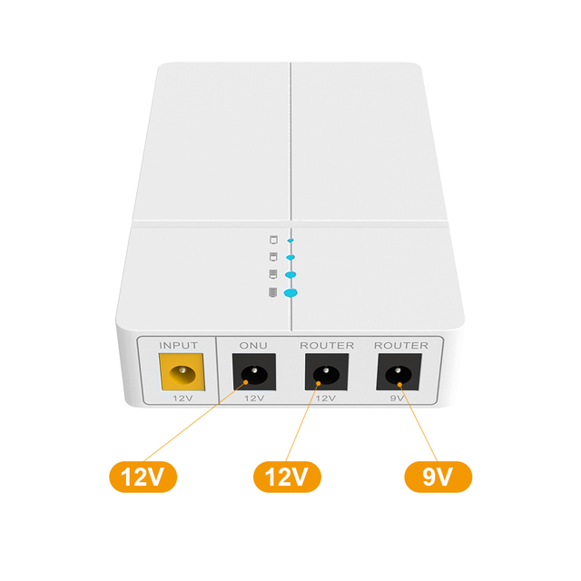 WGP Mini Dc Ups 9900mah Lithium Battery 12v 2a 12v 2a 9v 1a Wifi Router Mini Ups for Modem and Wifi Router