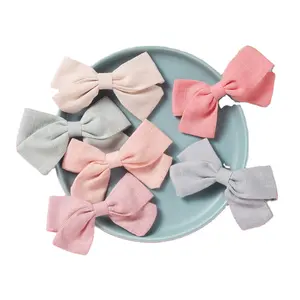 Baby Bow Hair Band Super Soft Seamless Bamboo Cotton Baby Head Band Baby Headwear Or Clip