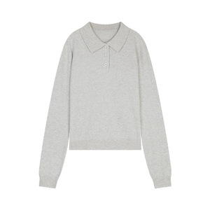 Nuovo Stile Autunno 2025: <span class=keywords><strong>Maglione</strong></span> da <span class=keywords><strong>Donna</strong></span> con Collo a <span class=keywords><strong>Polo</strong></span> in Lana, Top Lavorato a Maglia a Maniche Lunghe Delicato sulla Pelle - Product Image 4