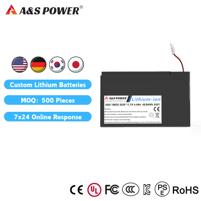 Manufacturer 18650 11.1v 4400mAh Lithium Ion Battery for Medical Device