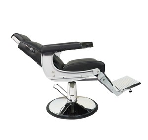 Chaise de <span class=keywords><strong>Barbier</strong></span> Takara <span class=keywords><strong>Belmont</strong></span> en Cuir Noir et Métal, Design Classique, Mobilier de Salon, Fauteuil de Coiffure Negro – Offre Spéciale - Product Image 5