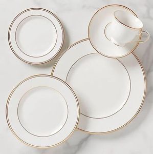 Service de vaisselle en porcelaine fine de qualité supérieure, 6 pièces, portable, compatible lave-vaisselle, écologique, pour la maison et la restauration - Product Image 1