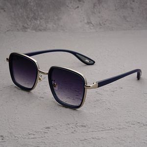 Lunettes de soleil sport tendance pour hommes, monture carrée, protection UV400, verres PC, monture intégrale, sans correction, haute qualité, couleur verte - Product Image 5