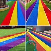 20MM & 25MM Regenbogen-Kunstrasen für Sportanwendungen und Volleyball-Spielplätze